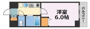 エステムコート難波センチュリオの間取り画像