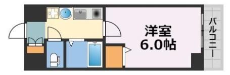 エステムコート難波センチュリオの間取り画像