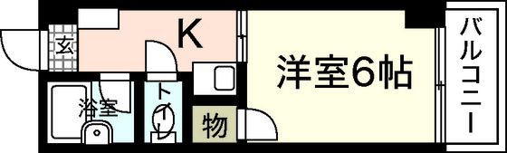 ジョイフリー皆賀の間取り画像