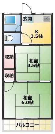 第二日の出荘の間取り画像