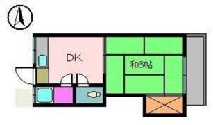 コーポ竹原の間取り画像