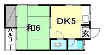 コーポ蘭の間取り画像