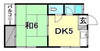 コーポ蘭の間取り画像