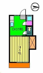 コーポ竹原の間取り画像