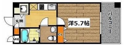 ラウル六甲道の間取り画像