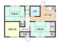 福吉町貸家の間取り画像