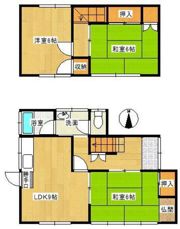 鐘築邸戸建借家の間取り画像