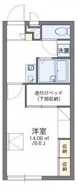レオパレスグランファーレの間取り画像