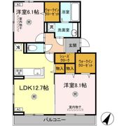 D-ROOM中井の間取り画像