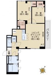 シトラスユノス小石川の間取り画像