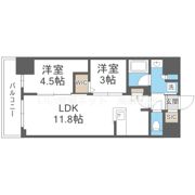 アーバネックス南森町WESTの間取り画像