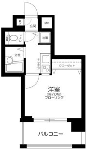 ラグジュアリーアパートメント三田慶大前の間取り画像