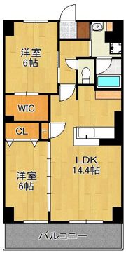 レニター小倉サンライズビューの間取り画像