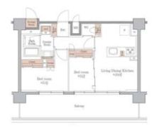 ジオエント梅田北リバーフロントの間取り画像