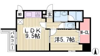 アプリーレ三宮磯上公園の間取り画像
