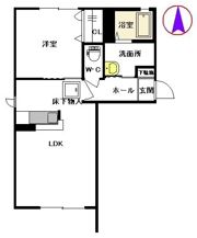 サンリッチ C棟 ＊＊の間取り画像