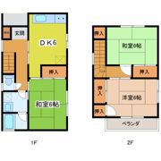 貸家 平出3丁目の間取り画像