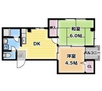 三国マンションの間取り画像