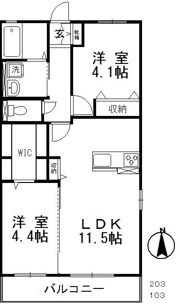 シエロT＆Tの間取り画像