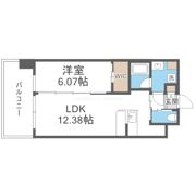 プレジオ三国ASIANの間取り画像