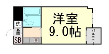 ホーユウコンフォルト芦屋の間取り画像