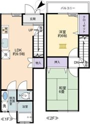 田中借家(大黒町2丁目)の間取り画像
