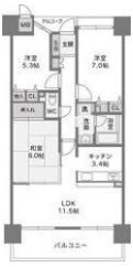 ファミール扇町アーバンステージの間取り画像