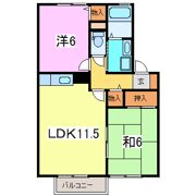 セジュールMT Aの間取り画像