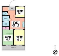 弘明寺パークコートの間取り画像