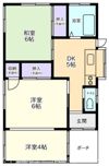 椎野貸家Bの間取り画像