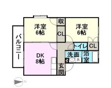 柿ノ木ハイツの間取り画像