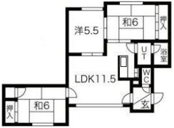 コーポほくとの間取り画像
