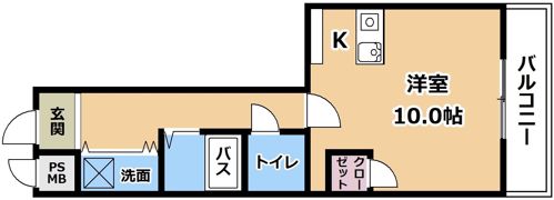 メゾンロワイヤル松田の間取り画像