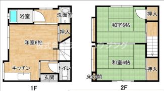 木田町テラスハウスの間取り画像