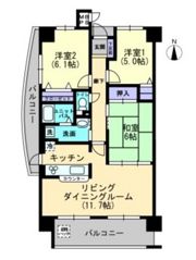 アルファステイツ東古松の間取り画像