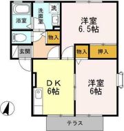 ボナール新城 A棟の間取り画像