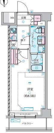 GENOVIA川崎鈴木町skygardenの間取り画像