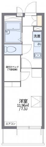 レオパレス幸の間取り画像