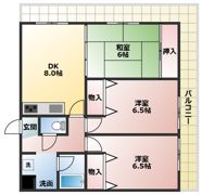 フェイム瀬田の間取り画像