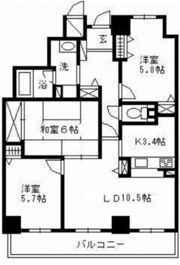 ファミールタワープラザ岡山イーストタワーの間取り画像