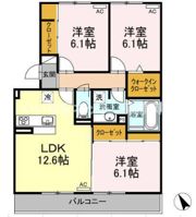 リエーヴル池田の間取り画像