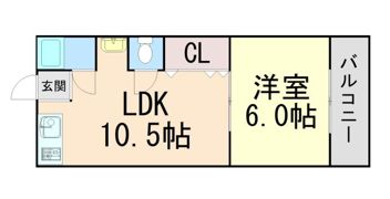 ハイツローレルの間取り画像