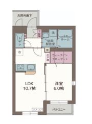 フラッツエドワリの間取り画像