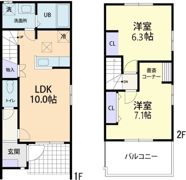 Champs de fleurs B(シャン・ド・フルール)の間取り画像