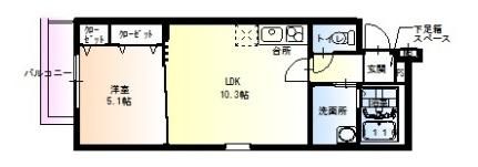 フジパレス豊里Ⅲ番館の間取り画像