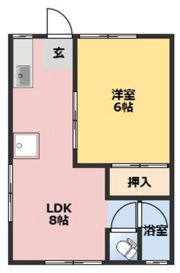 そよ風と春のメゾンA棟の間取り画像