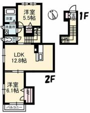 ヴィラージュ・エストの間取り画像