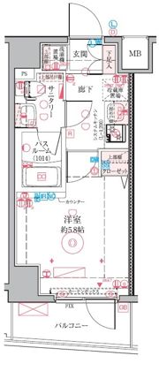 クレヴィスタ四ツ木の間取り画像