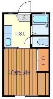 ハイツ中村の間取り画像