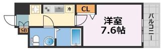 エグゼ難波WESTリバーの間取り画像